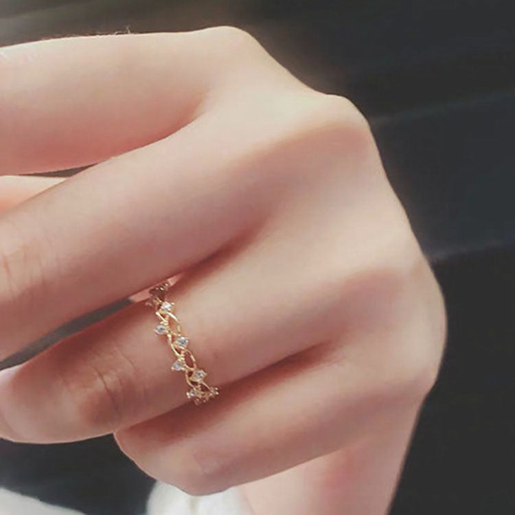 Anillo de Moda de Plata de Ley S925 de Lujo Ligero