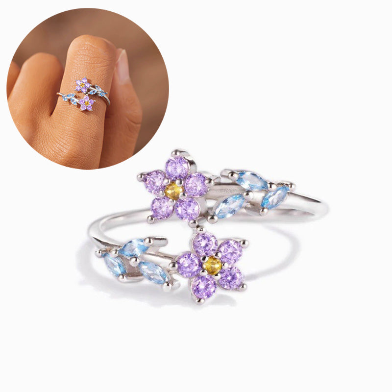 🌷 Anillo Flor Morada ✨
